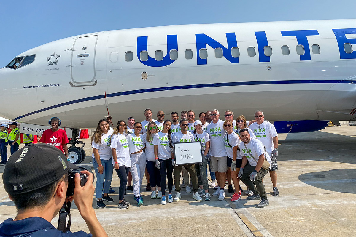 NIKA Community Project: Special Olympics of Virginia, Dulles Plane Pull